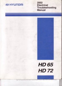 Hyundai HD65, HD72. Electrical Troubleshooting Manual (электрооборудование).