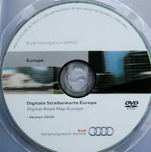 Audi MMI High 2g Europa 2010. Диск навигации + карты для автомобилей Audi.