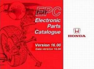 Каталог запасных частей HONDA EPC Electronic Parts Catalogue 16.00 2009