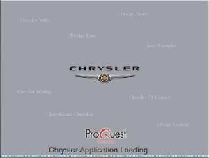 Chrysler USA 10.2009. Каталог запасных частей Chrysler.