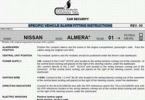Specific Vehicle Alarm Fitting Instructions: сборник руководств по установке сигнализаций на автомобили 1997 - 2004 года выпуска