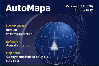 AutoMapa 6.1.0 EU (карта Navteq 12.2009). Программа GPS навигации.