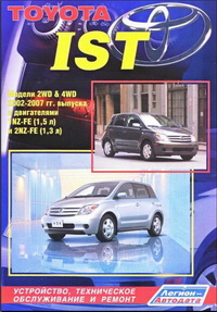 Руководство по ремонту и эксплуатации автомобиля Toyota Ist 2002-2007 / Тойота Ист