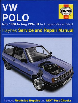 VW Polo 1990-94 Haynes. руководство по ремонту.