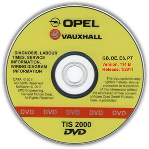 Opel TIS 2000 01.2011 (114.0 B). Документация по ремонту автомобилей Opel, Vauxhall, Chevrolet.