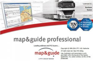 Навигация по дорогам Европы для грузовых автомобилей: Map and Guide Professional v 17.0 Europe City (2011 год)