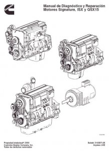 Дизельные двигатели Cummins (серии ISX и QSX15). Руководство по ремонту Repair Manual