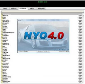 NYO 4 Full 2012 калькулятор одометров, магнитол, навигаций, подушек безопасности, иммобилайзера