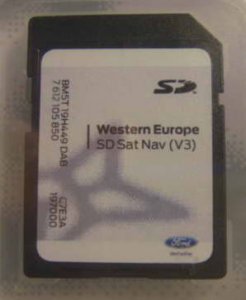 Штатная навигация для автомобилей Форд - Западная Европа, Вер.3 2013 (SD card)