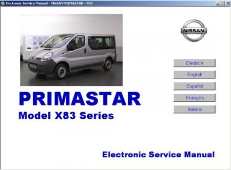 скачать руководство Nissan Primastar X83 Series