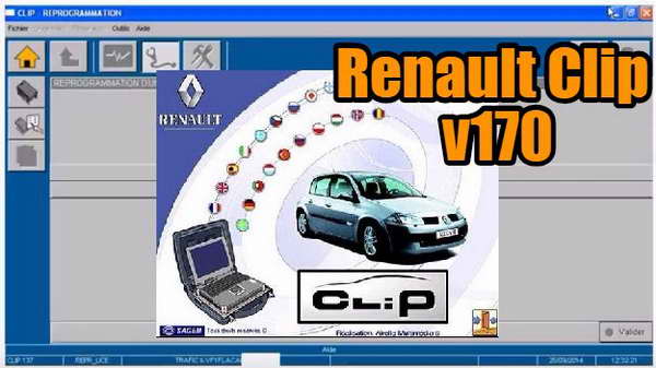 Renault Can Clip (2017, ver 170): скачать программу диагностики Renault, Dacia и Samsung